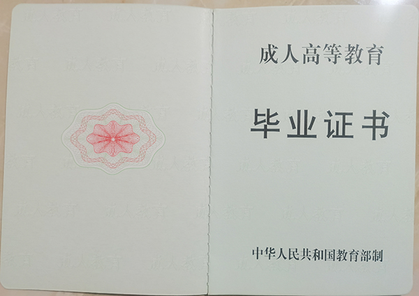 2000年函授大专毕业证样本