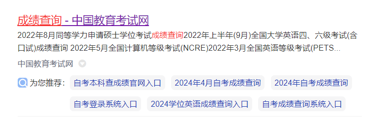 搜索结果