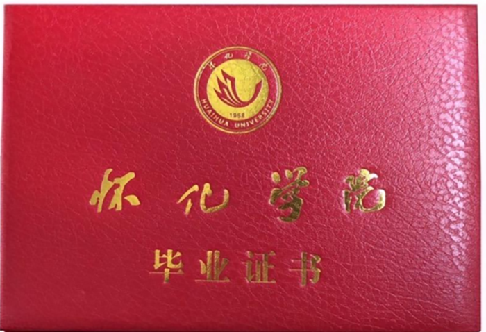 大专毕业证模板封皮