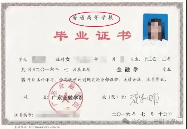 毕业证样本