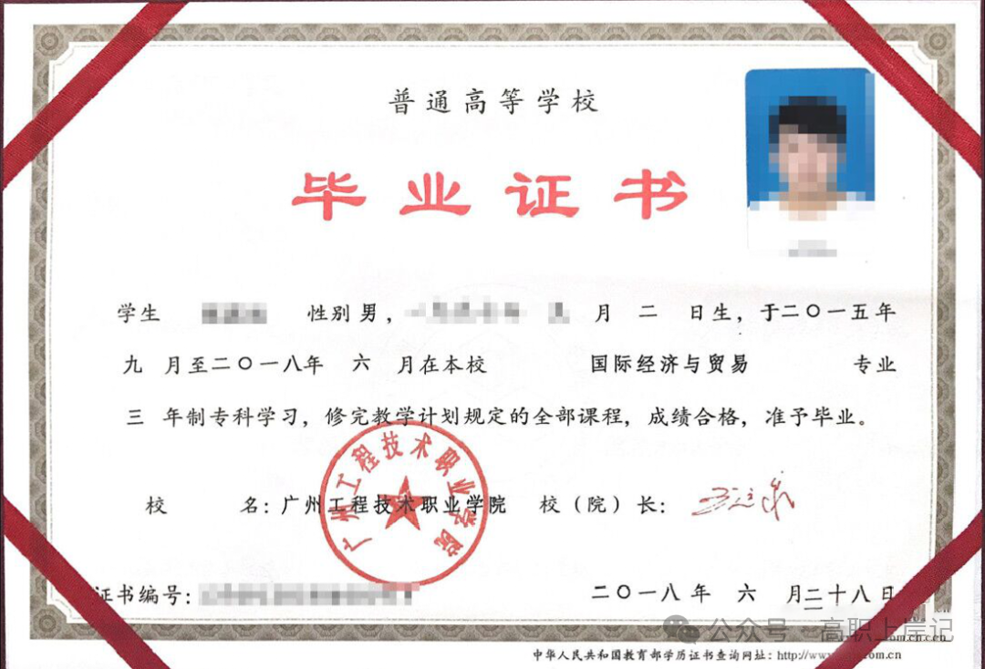 毕业证书模板