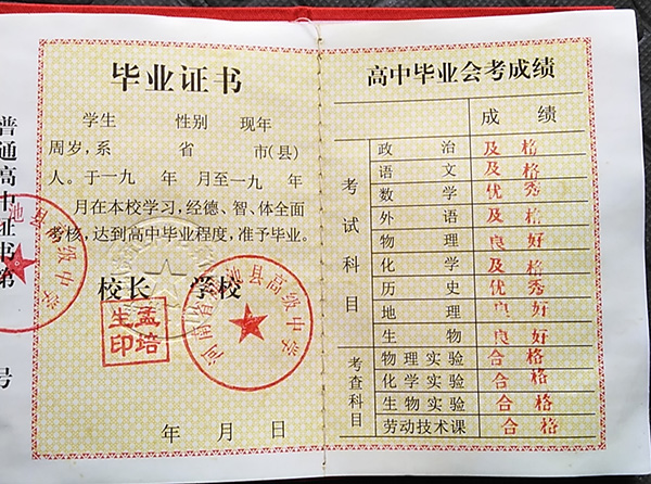 国产 日日夜夜 精品 河南省普通高中毕业证高清图_学号_模板「免费提供下载」