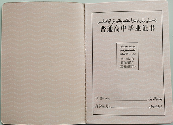 新疆2000年高中毕业证编号是多少