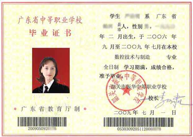 高清无码黄色在线观看 2007年中专毕业证样本图与编号规则
